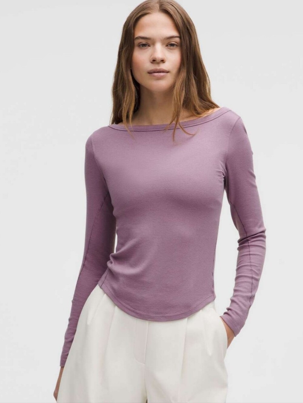 Lululemon Hold Tight Boatneck Long Sleeve Shirt. Sz M